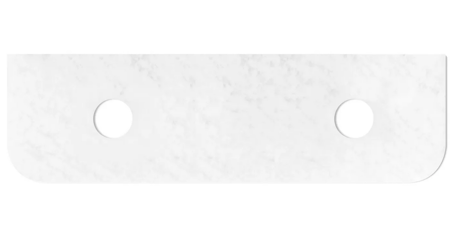 Bondi Natural Oak Curve Vanity - 1800x450