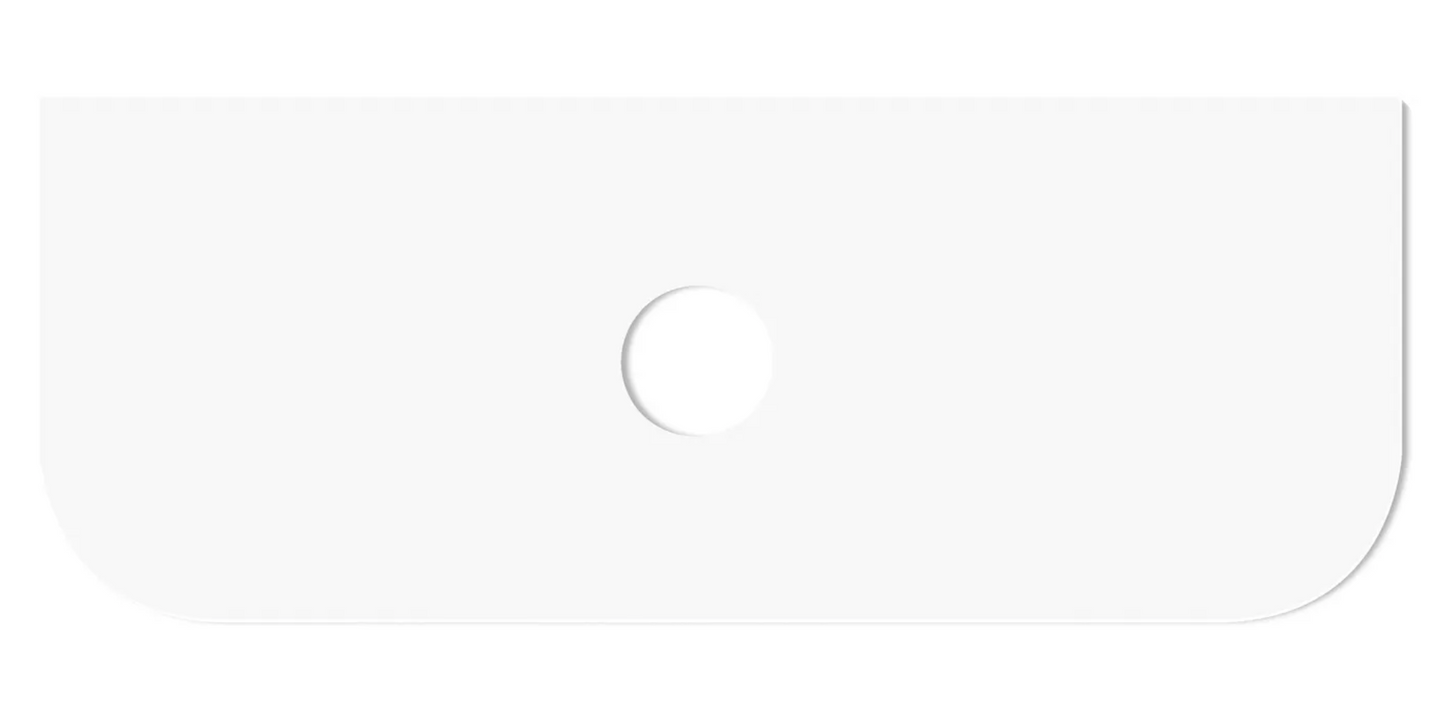 Bondi Natural Oak Curve Vanity - 1200x450