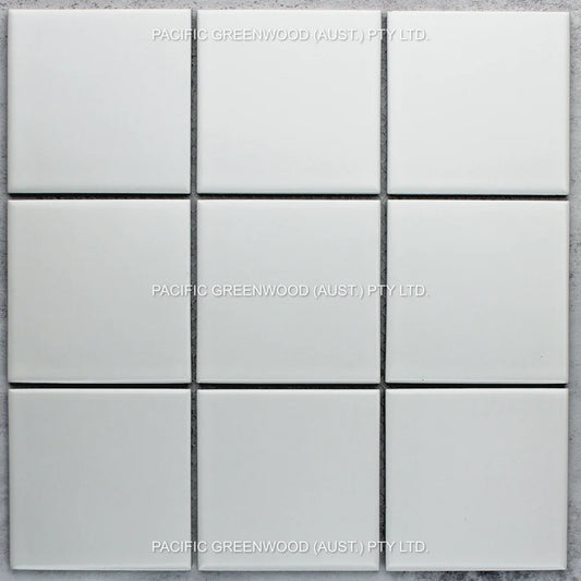 White Matte Porcelain Glazed Square