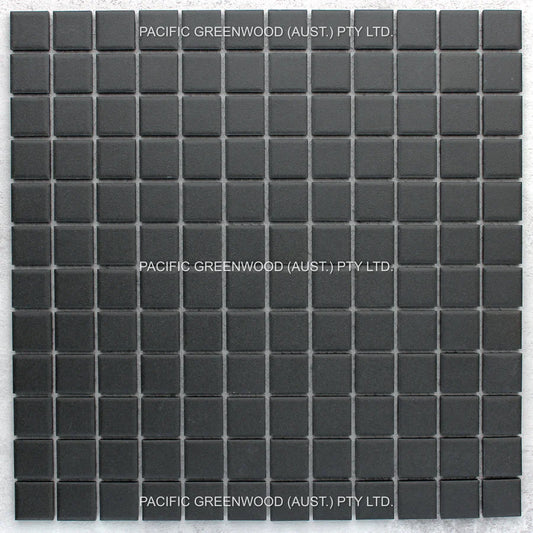 Black Unglazed Square