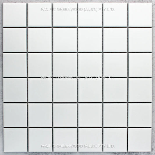 White Matte Porcelain Glazed Square