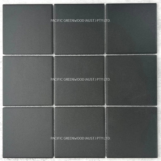 Black Unglazed Square