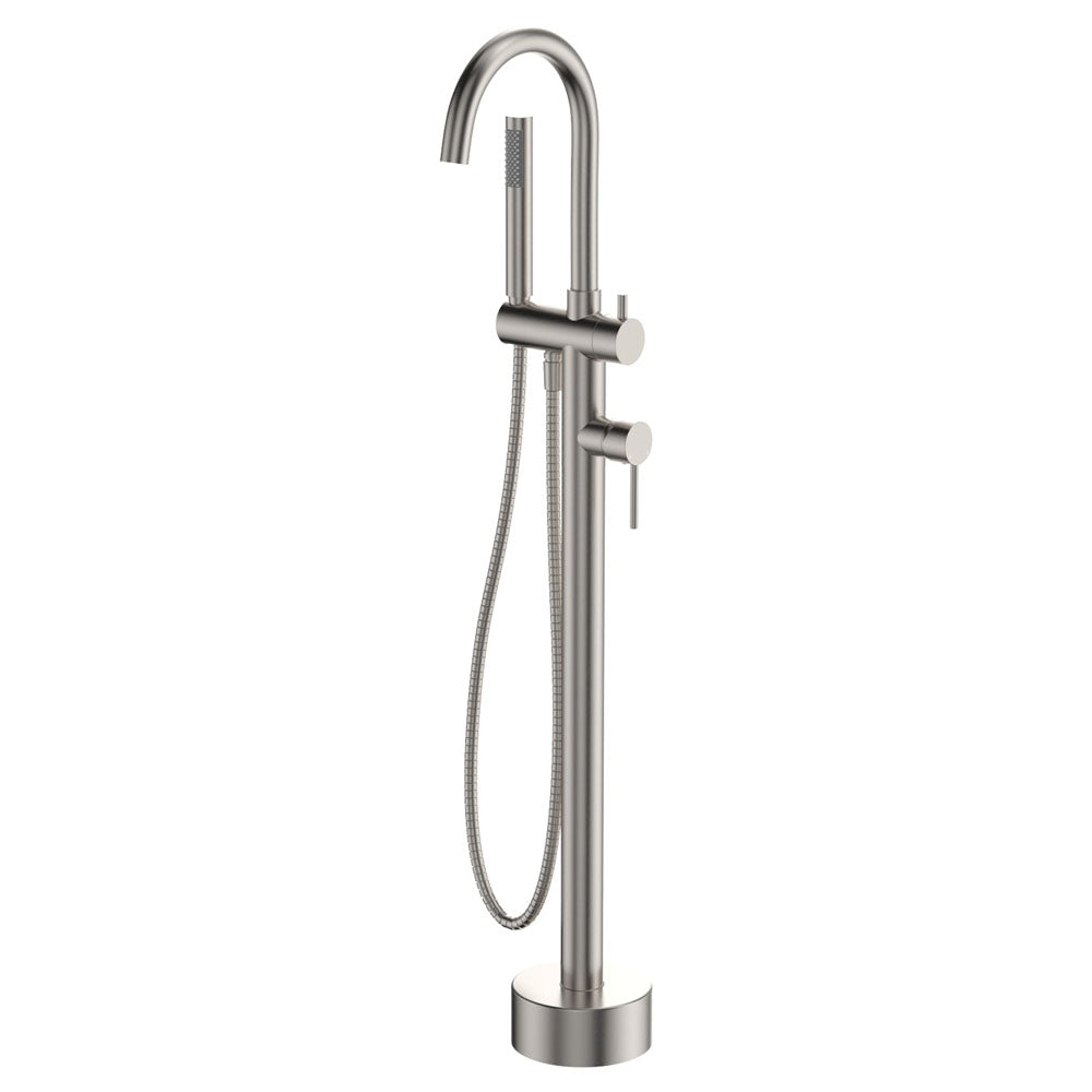 Kaya Floor Mounted Bath Mixer With Hand Shower