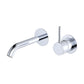 Kaya Up Basin/Bath Wall Mixer Set Round Plate