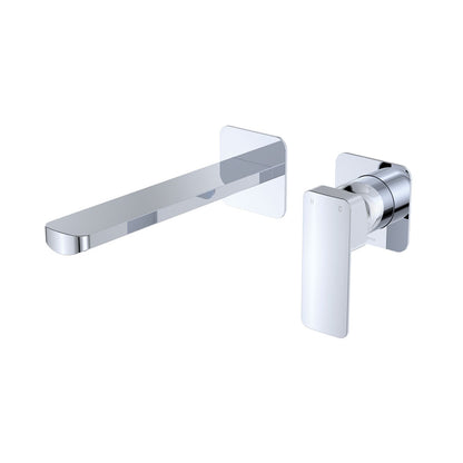 Tono Basin/Bath Wall Mixer Set - Square Plates