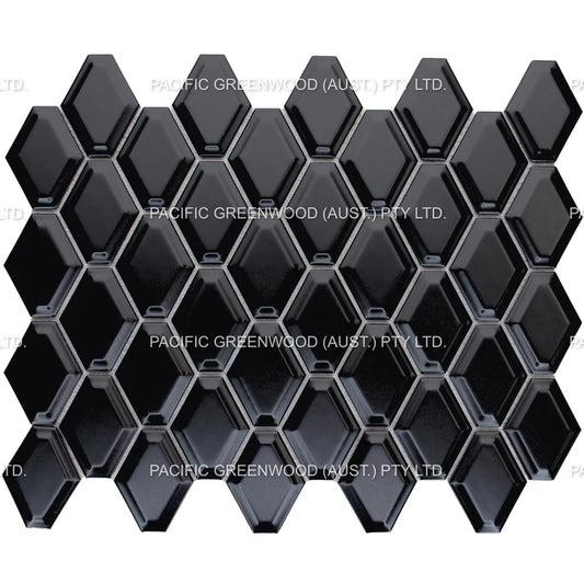 Black Matte External Porcelain Glazed Honeycomb