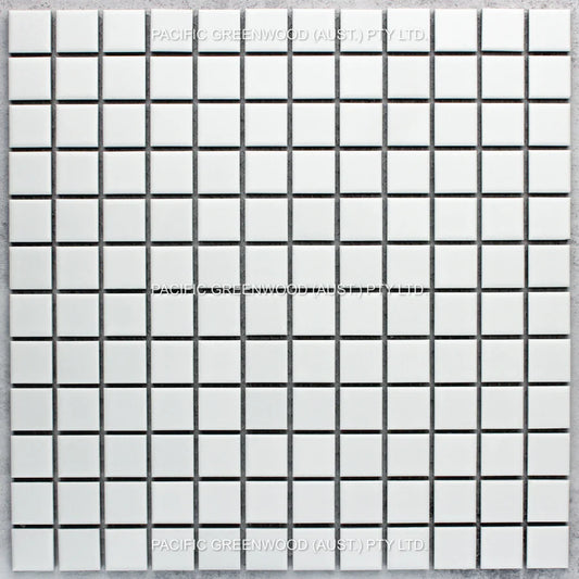 White Matte Porcelain Glazed Square