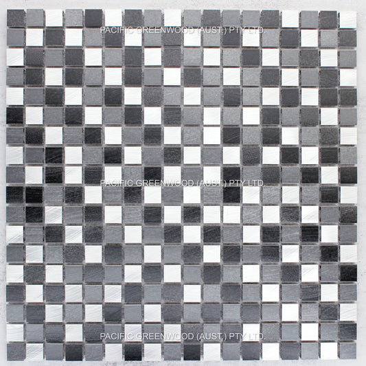 Aluminium Square - Black, Grey and Silver Shade