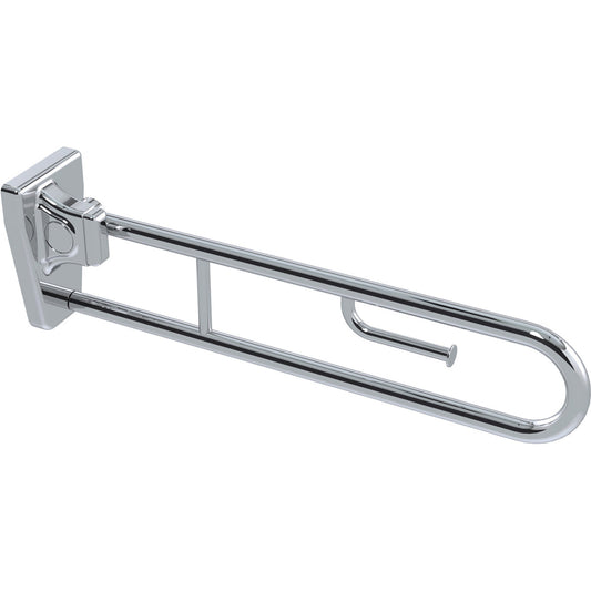 Tiltlock® 850mm Grab Rail With Fixed Toilet Paper Holder