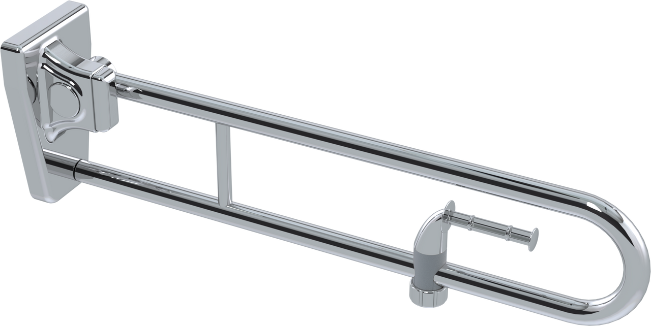 Tiltlock® 850mm Grab Rail With Flexible Fit Toilet Paper Holder