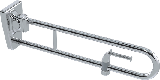 Tiltlock® 850mm Grab Rail With Flexible Fit Toilet Paper Holder