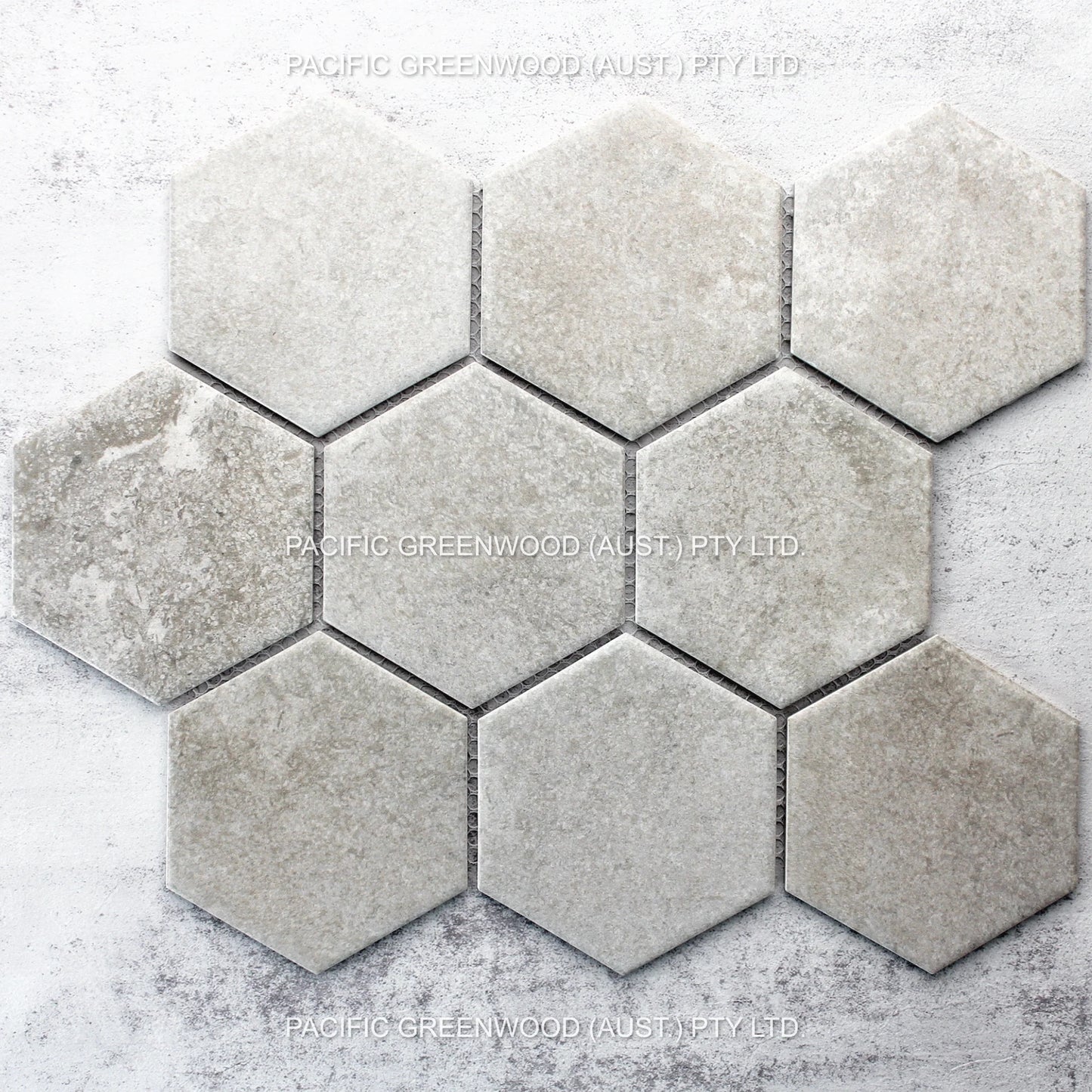 Cement Matte Porcelain Glazed Hexagon