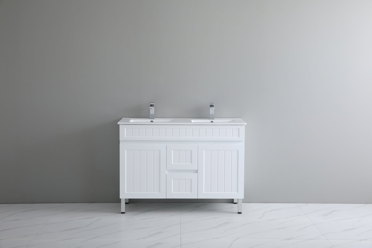 Acacia Freestanding PVC Vanity - 1200mm Double Bowl