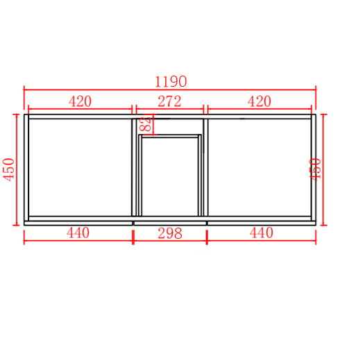 Acacia Freestanding PVC Vanity - 1200mm Double Bowl