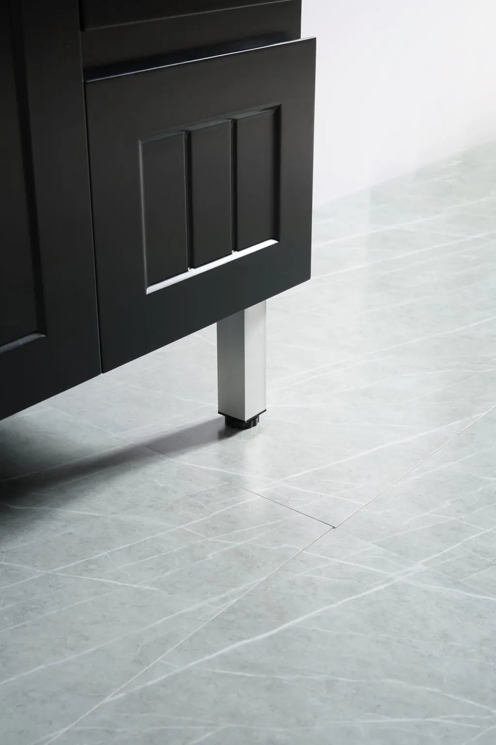 Acacia PVC Vanity - Matte Black (Freestanding)