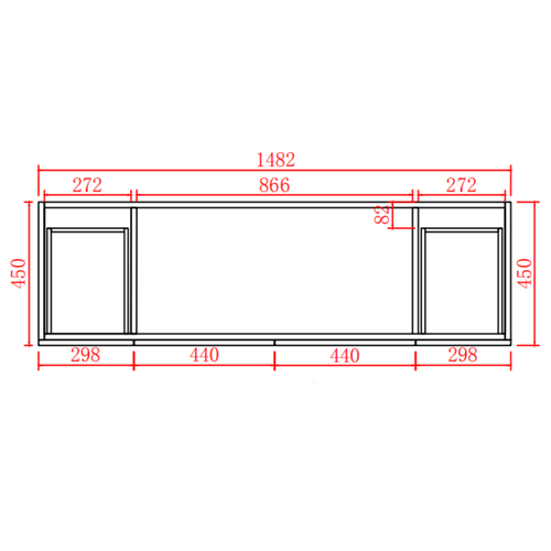 Acacia Freestanding PVC Vanity - 1500mm