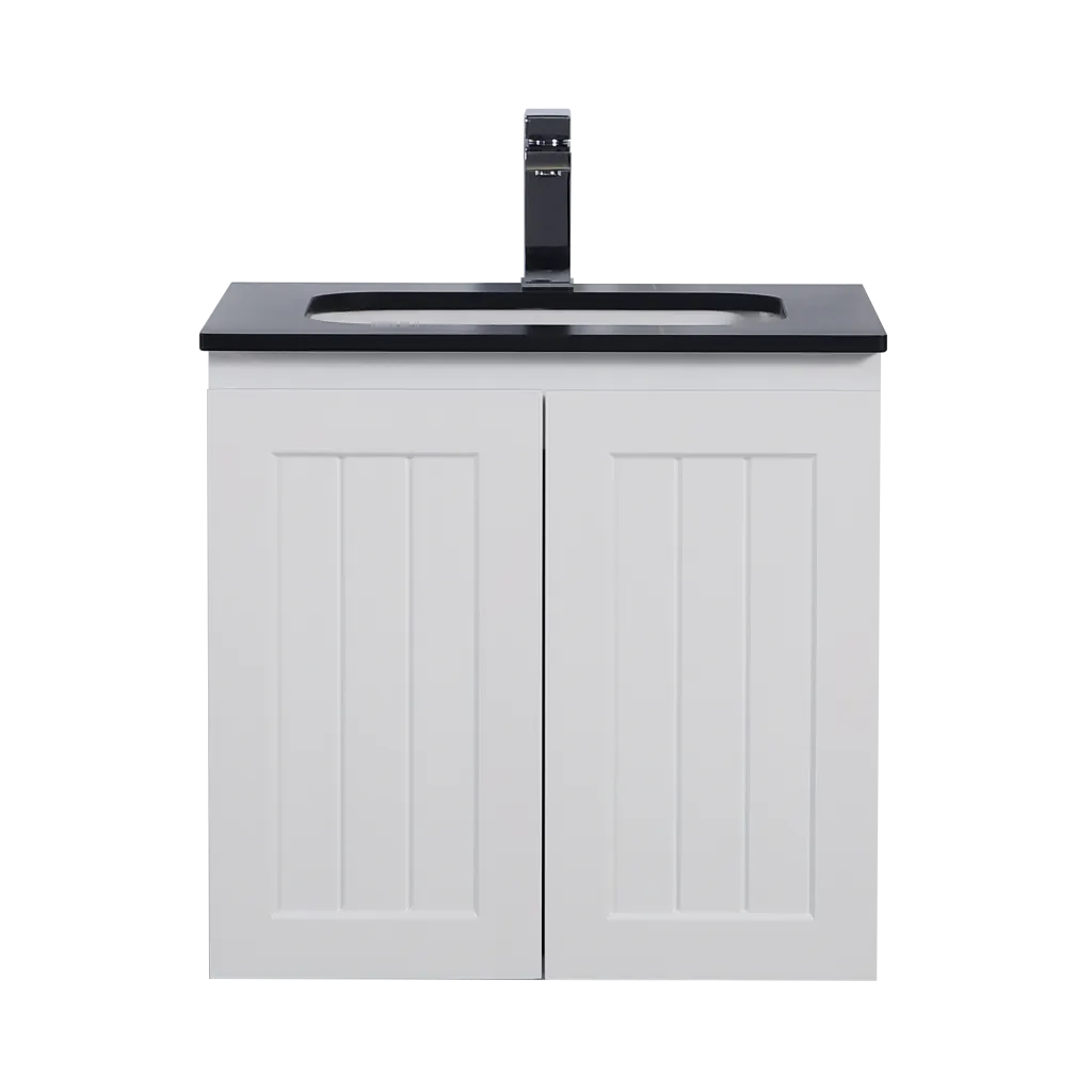 Acacia PVC Vanity - Matte White (Wall Hung)