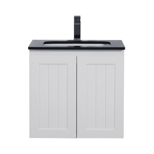 Acacia PVC Vanity - Matte White (Wall Hung)