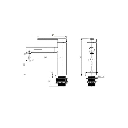 Litcht Basin Mixer with LED