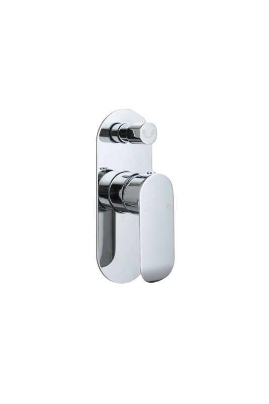 Oval Curve Shower Mixer with Diverter