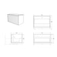 Bellevue Wall Hung Vanity - 750mm