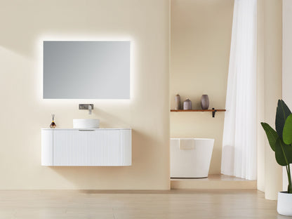 Avalon Matte White Wall Hung PVC Vanity - 1200mm