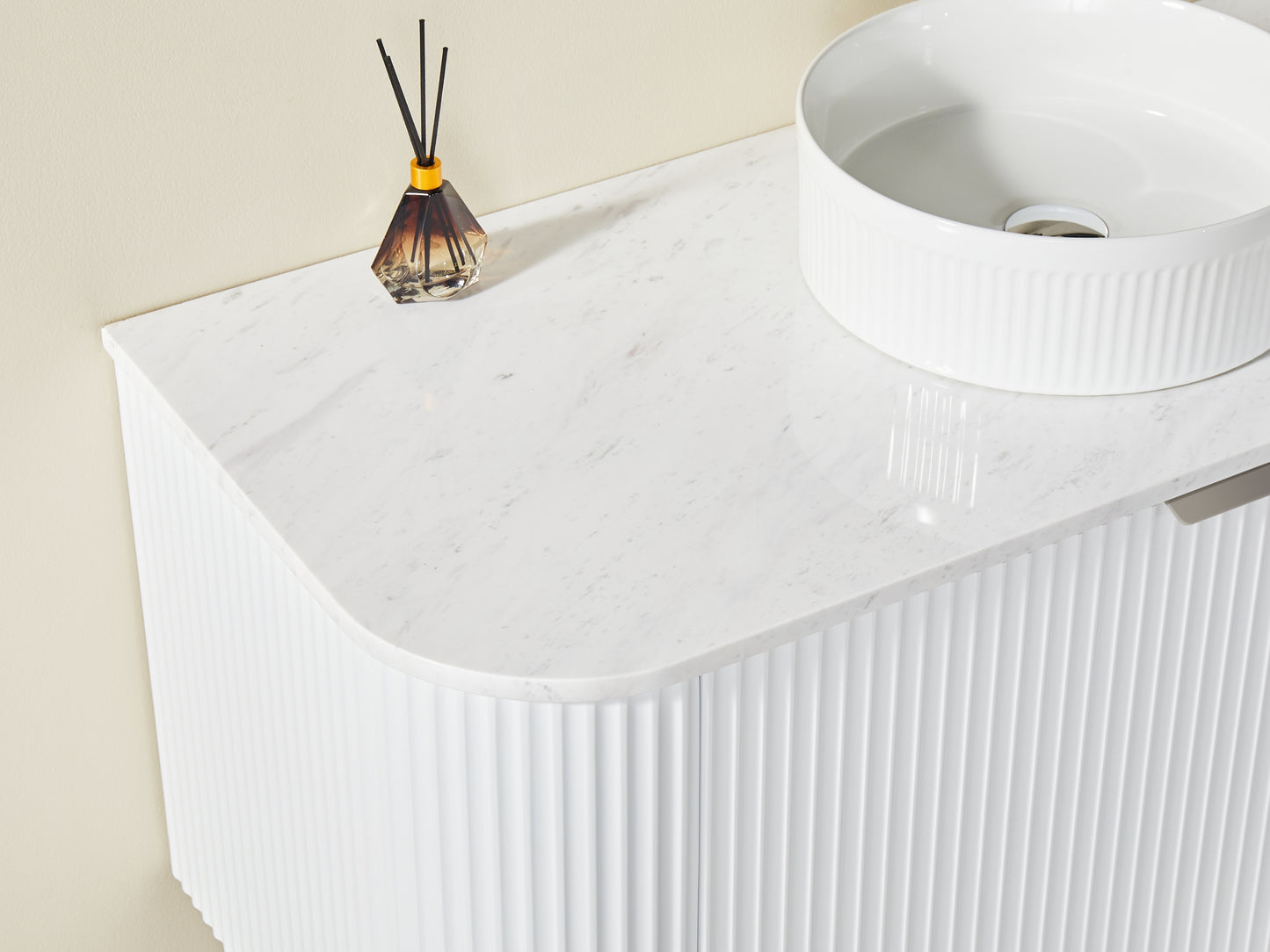 Avalon Matte White Wall Hung PVC Vanity - 1200mm