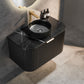 Avalon Matte Black Wall Hung PVC Vanity - 900mm