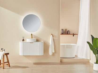 Avalon Matte White Wall Hung PVC Vanity - 600mm