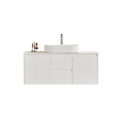 Brindabella Matte White Wall Hung PVC Vanity - 1200x460