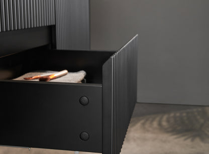 Brindabella Matte Black Wall Hung PVC Vanity - 1500x460