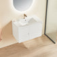 Brindabella Matte White Wall Hung PVC Vanity - 750x460