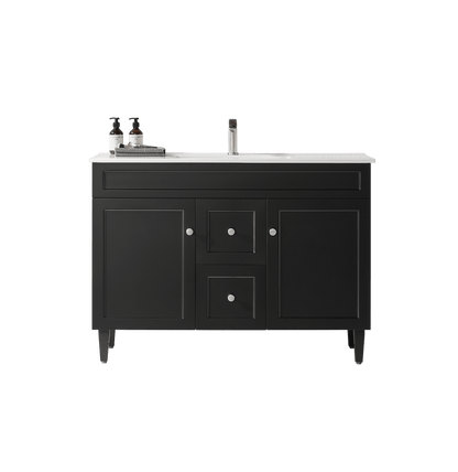 Harrington Matte Black PVC Vanity 1200x460