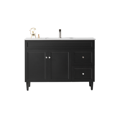 Harrington Matte Black PVC Vanity 1200x460