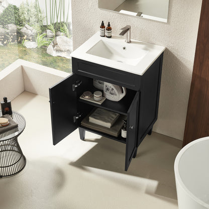 Harrington Matte Black PVC Vanity 600x460