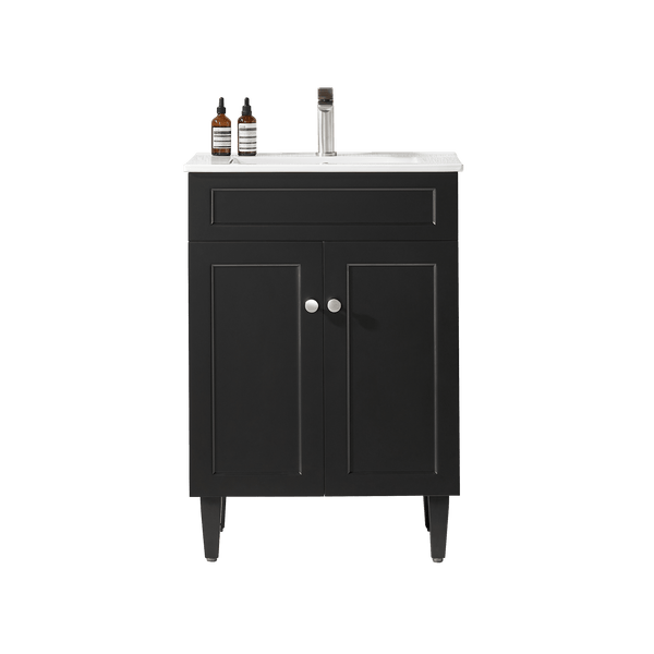 Harrington Matte Black PVC Vanity 600x460 Imperial Ceramics