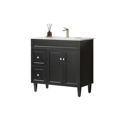 Harrington Matte Black PVC Vanity 900x460