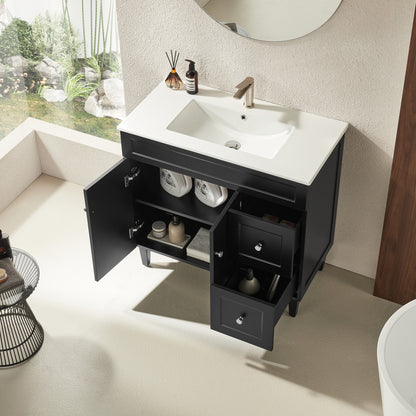 Harrington Matte Black PVC Vanity 900x460