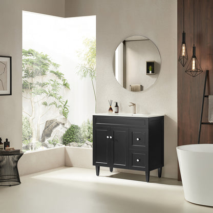 Harrington Matte Black PVC Vanity 900x460