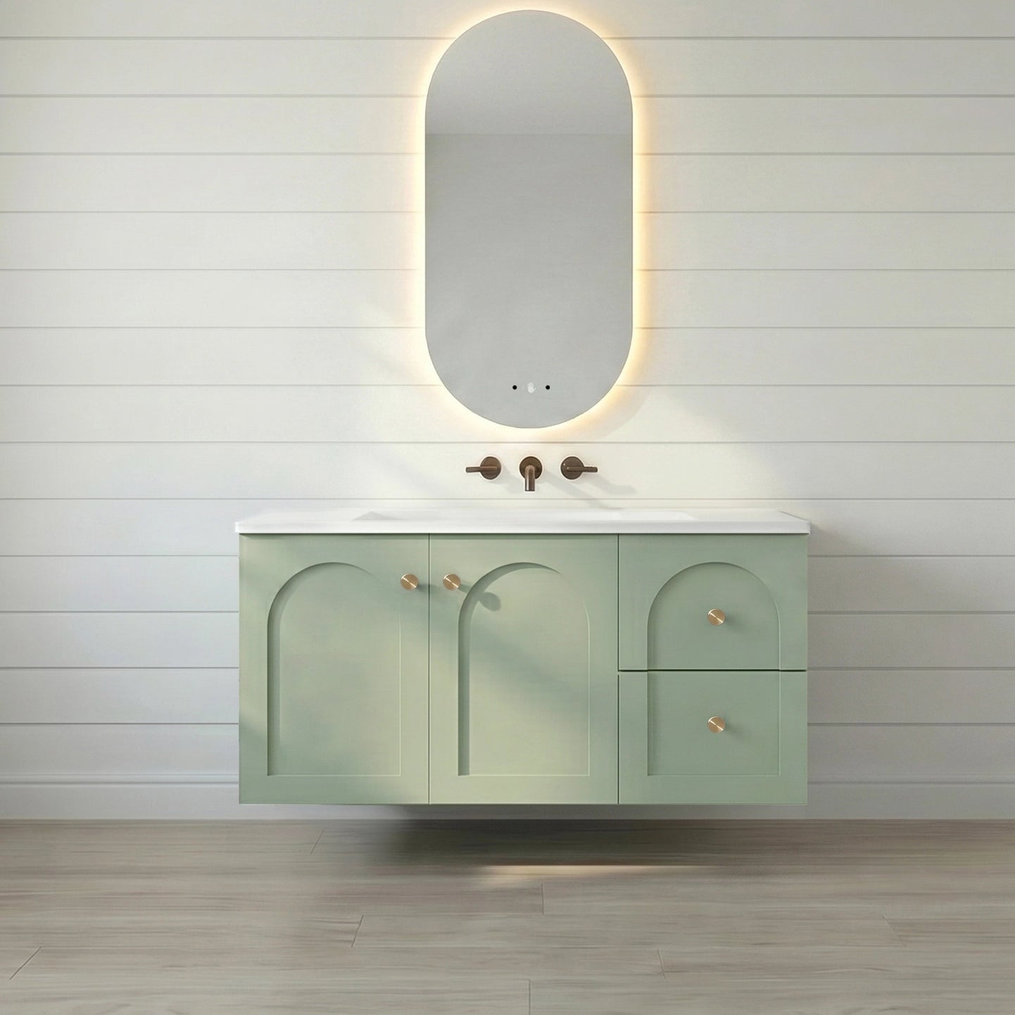 Chester Vanity - Olive Green