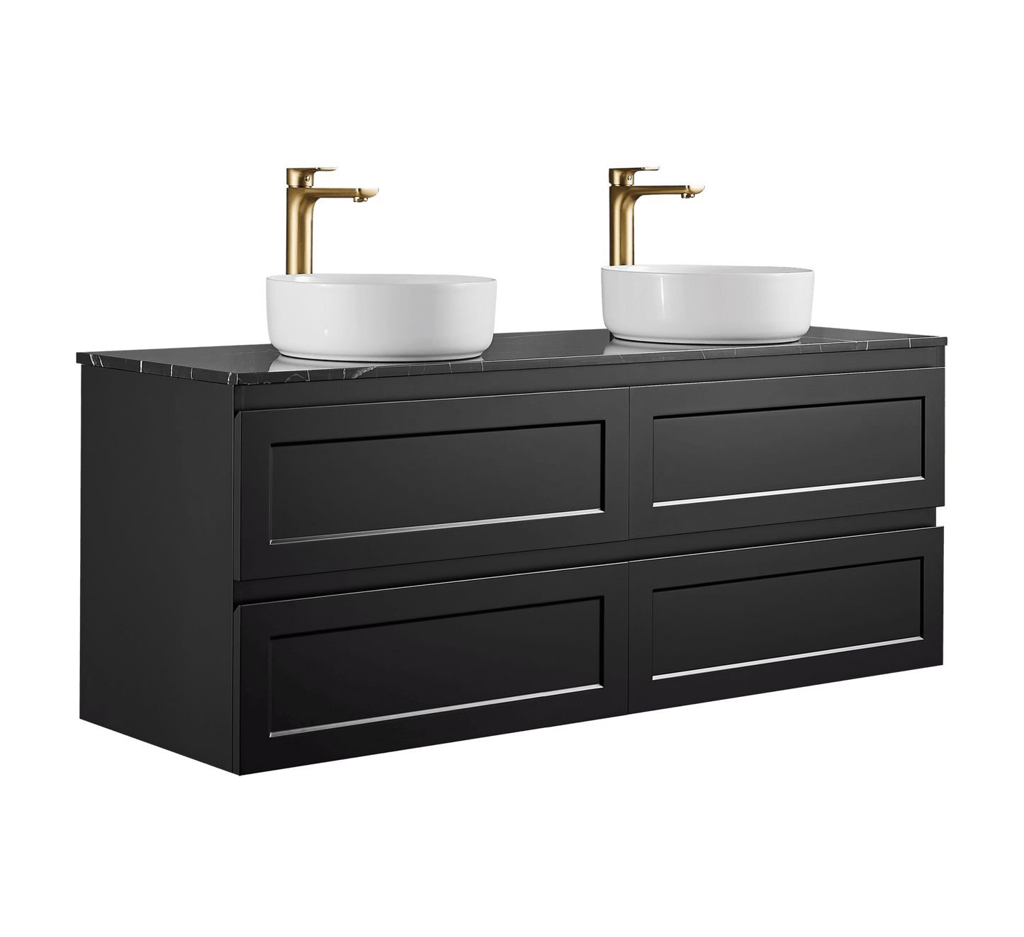 Freemantle Wall Hung Vanity - 1500mm Double Bowl