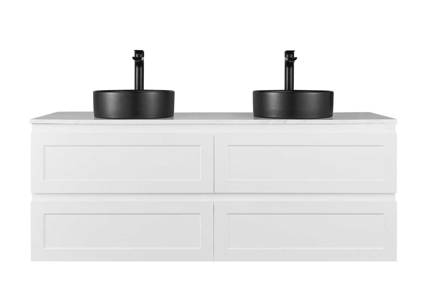 Freemantle Wall Hung Vanity - 1500mm Double Bowl