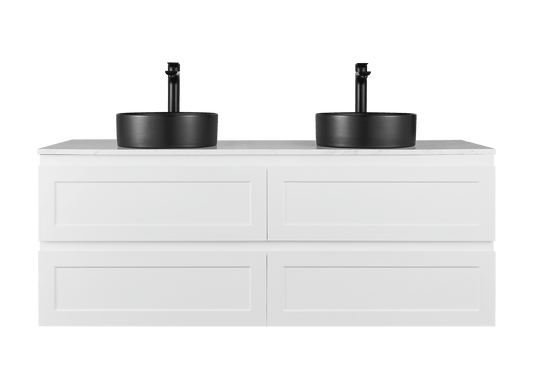 Freemantle Wall Hung Vanity - 1500mm Double Bowl