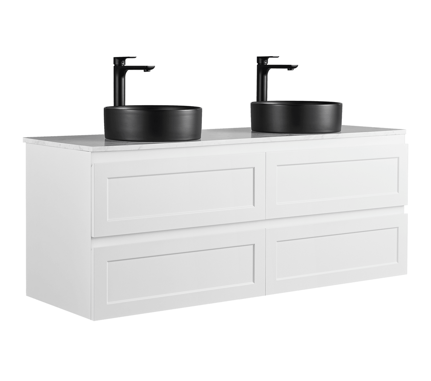 Freemantle Wall Hung Vanity - 1500mm Double Bowl