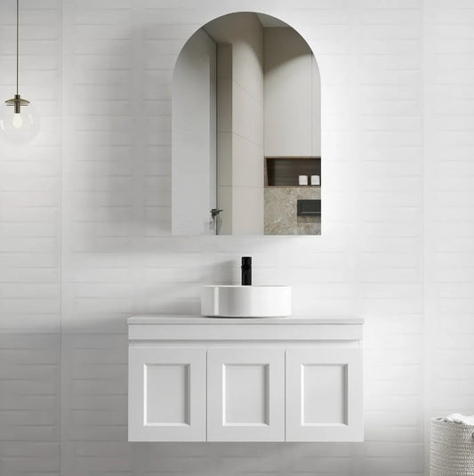 Hampton Satin White Mark II Vanity - 900x460