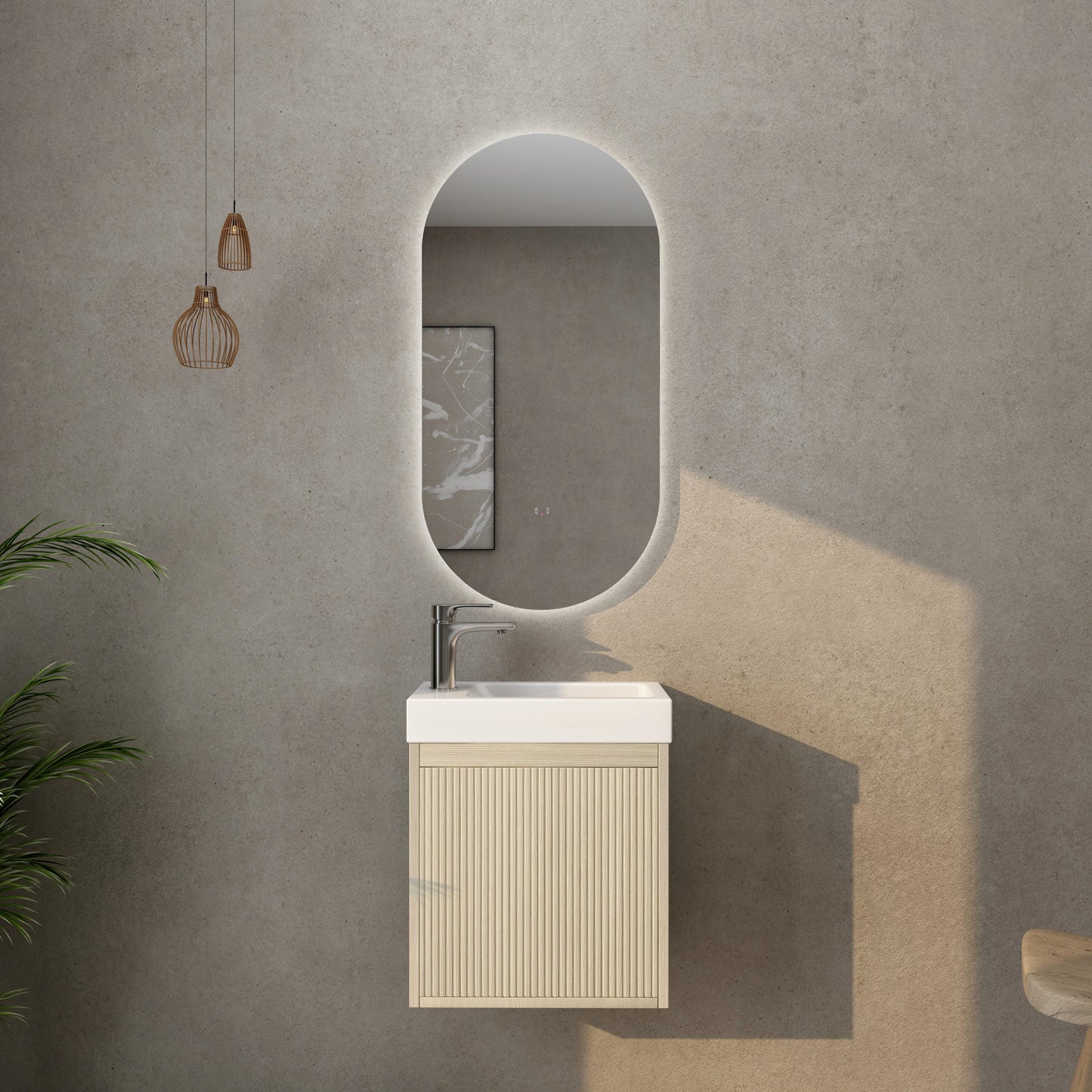 Bellevue Wall Hung Vanity (Slim) - 450mm