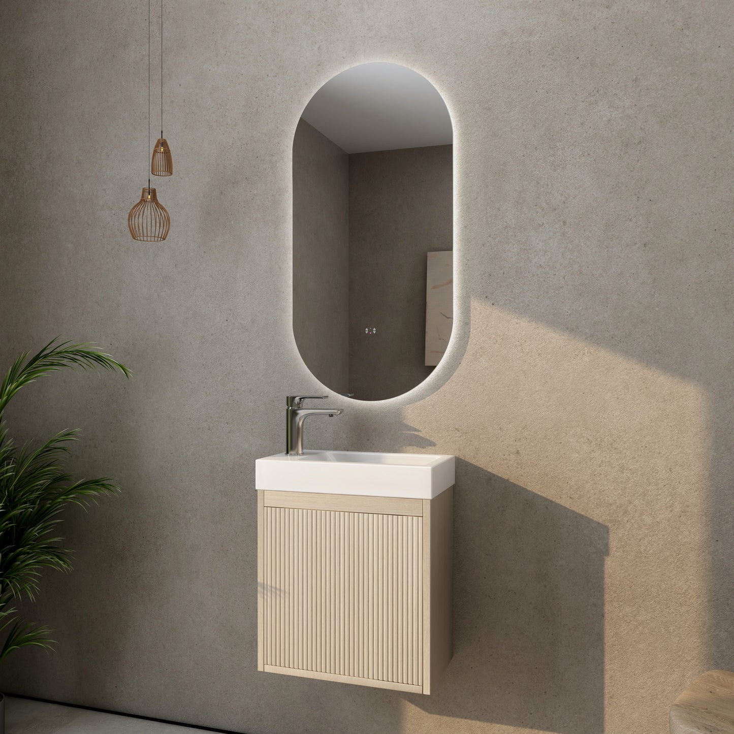 Bellevue Wall Hung Vanity (Slim) - 450mm