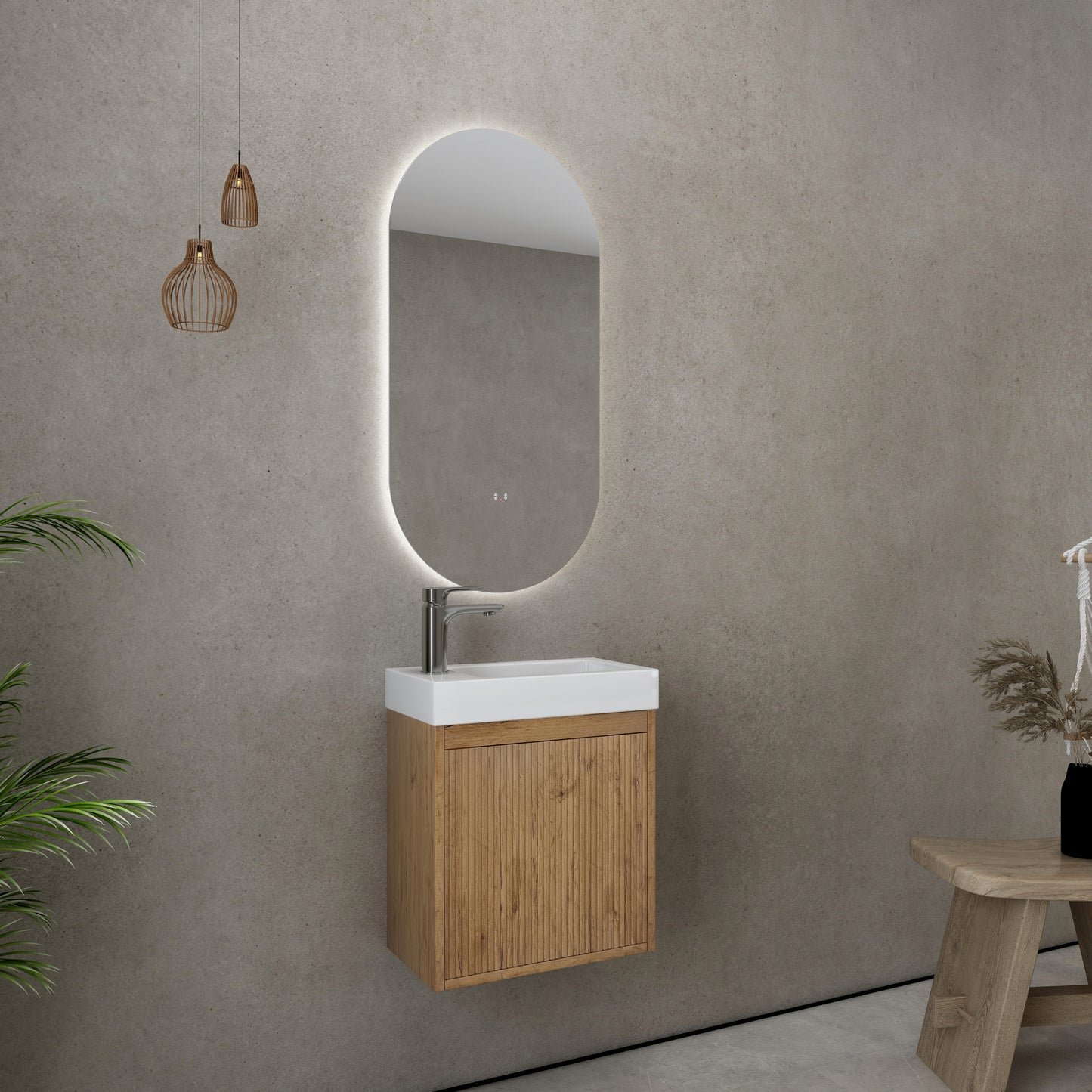 Bellevue Wall Hung Vanity (Slim) - 450mm