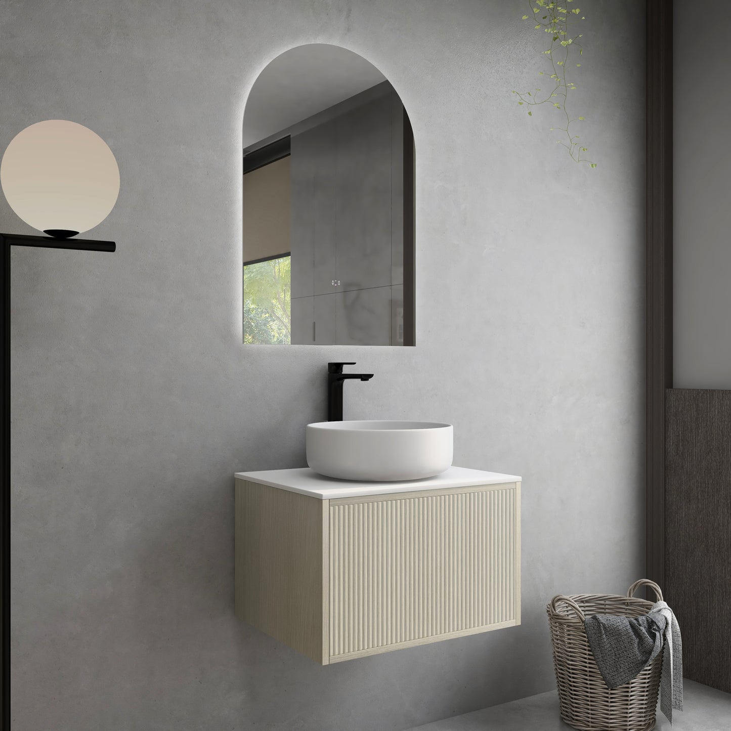 Bellevue Wall Hung Vanity (Slim) - 600mm