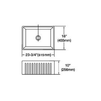 Fermentale Single Bowl Kitchen Sink - 615 x 455